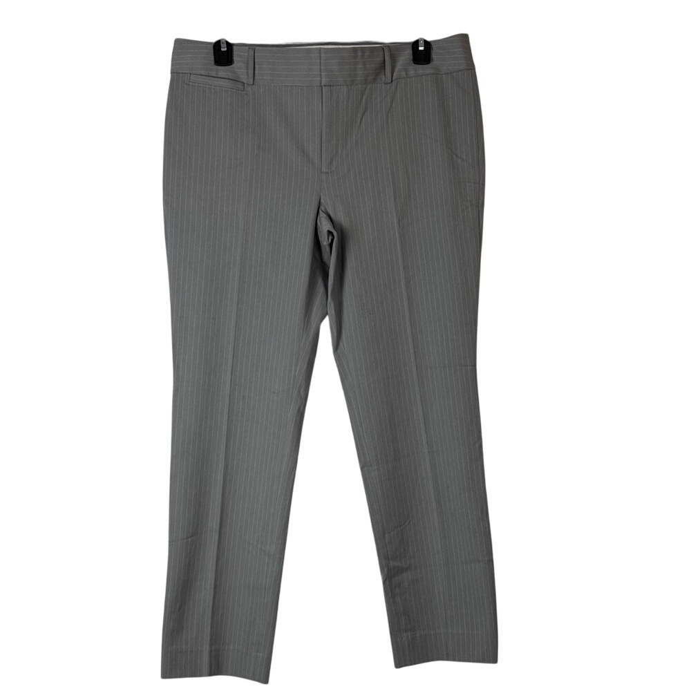 Banana‎ Republic Sloan Gray Pinstripe Stretch Career Pants Women's 16L